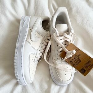 NIKE WMNS Air Force 1 '07 Next Nature Suede Coconut Milk Low Top Women's Size 7
